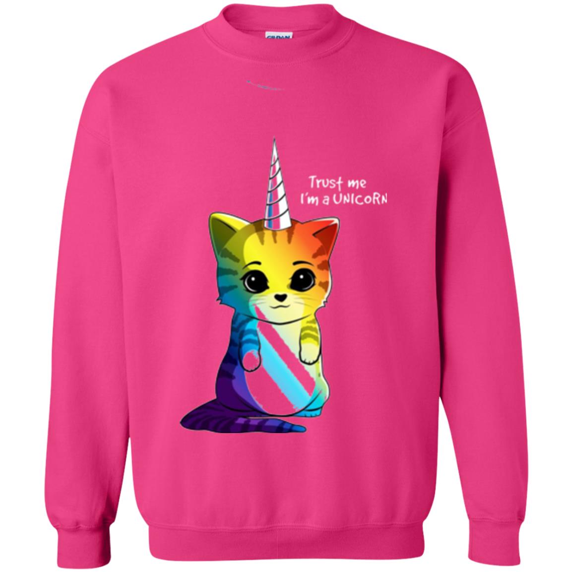 Cat Lovers T-shirt Caticorn Rainbow Trust Me I_m A Unicorn Heliconia
