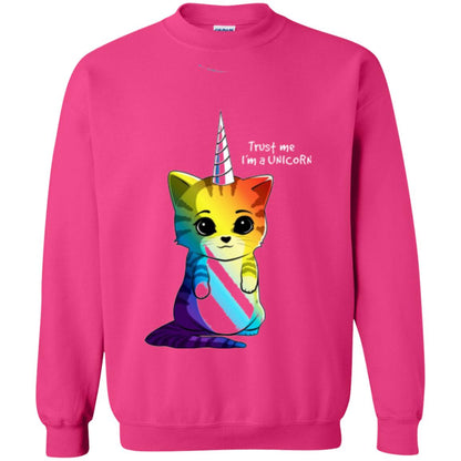 Cat Lovers T-shirt Caticorn Rainbow Trust Me I_m A Unicorn Heliconia