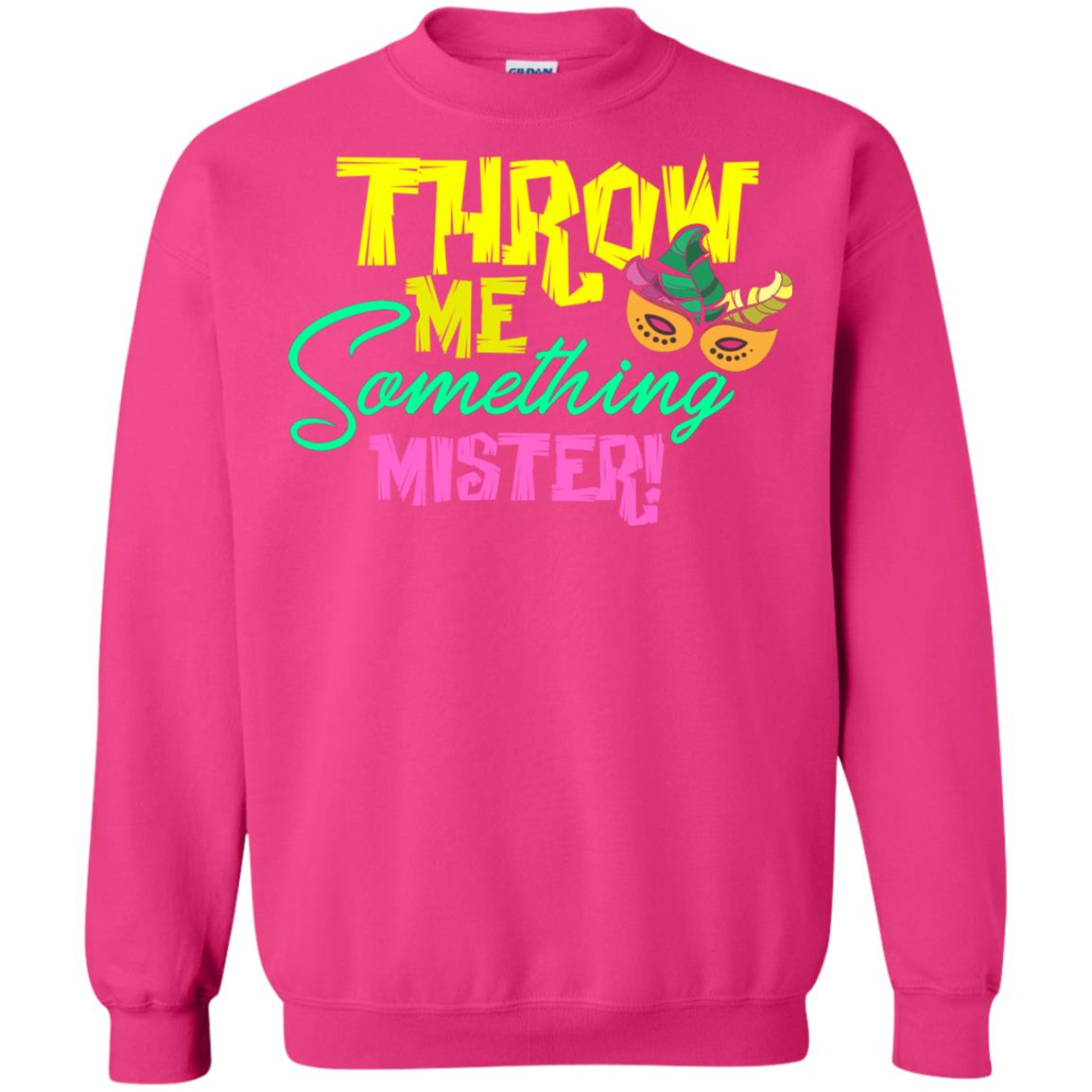 Mardi Gras T-shirt Throw Me Something Mister Heliconia