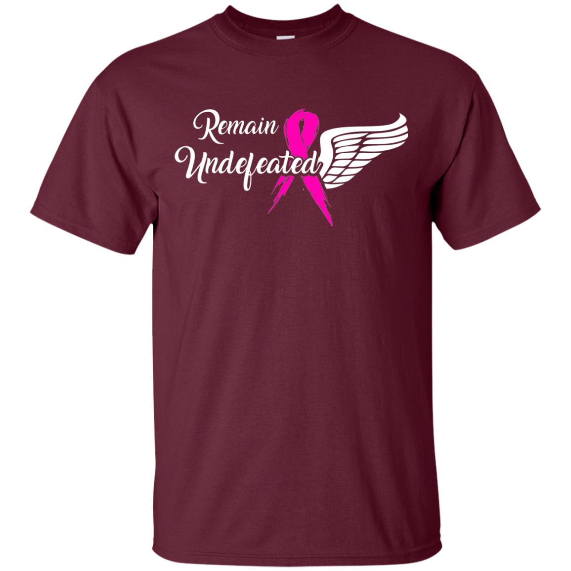 Breast Cancer T-shirt Remain Undefeated Maroon