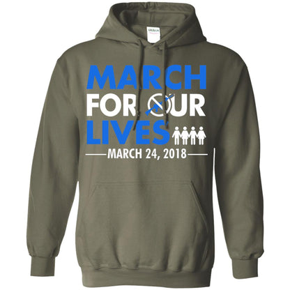 March For Our Lives March 24 2018 Gun Control T-shirt Military Green