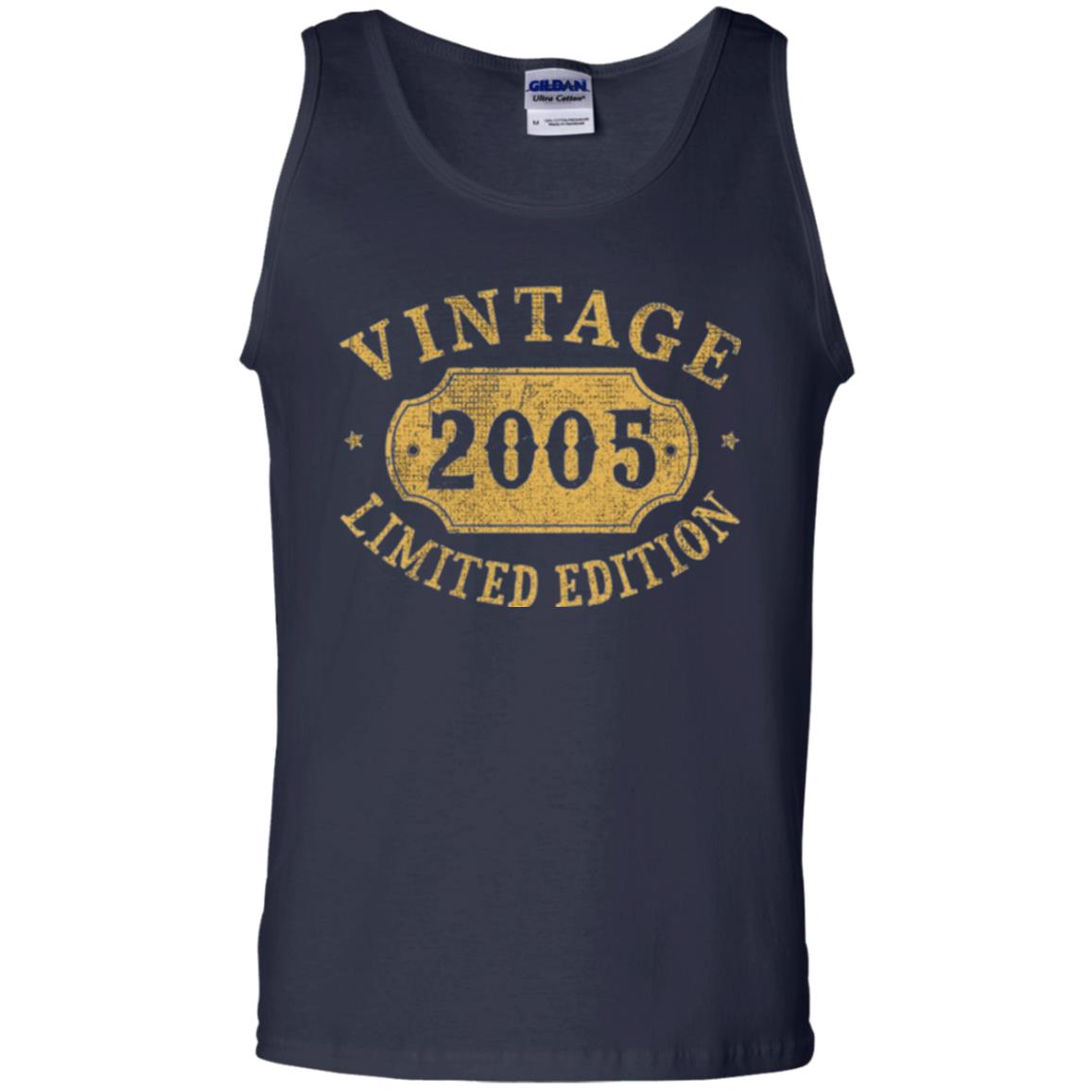 Brithday T-shirt Vintage 2005 Limited Edition Navy