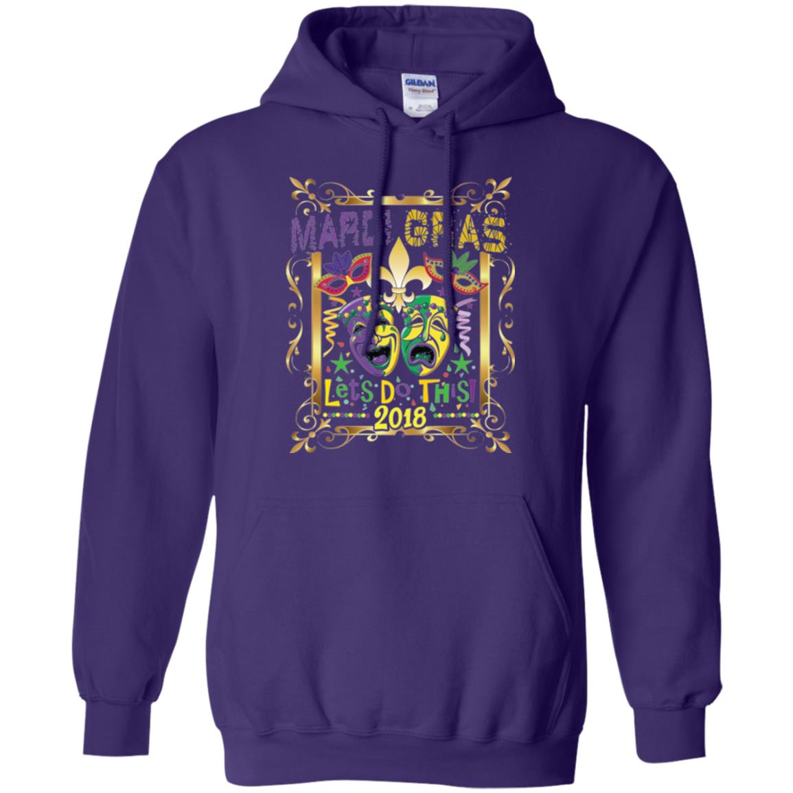 Mardi Gras Let_s Do This 2018 T-shirt Purple