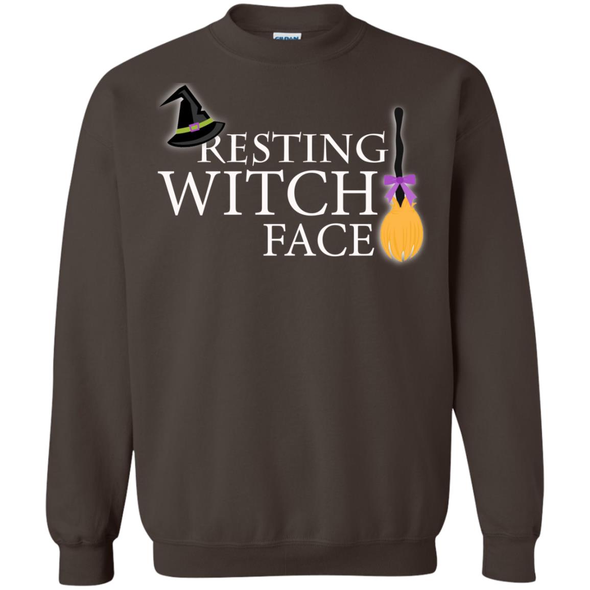 Reasting Witch Face Shirt Dark Chocolate