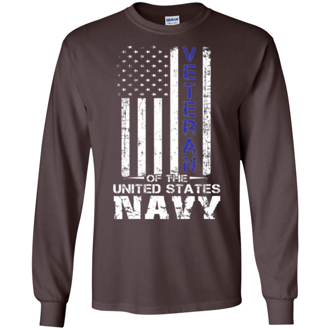 Us Navy Veteran T-shirt Dark Chocolate