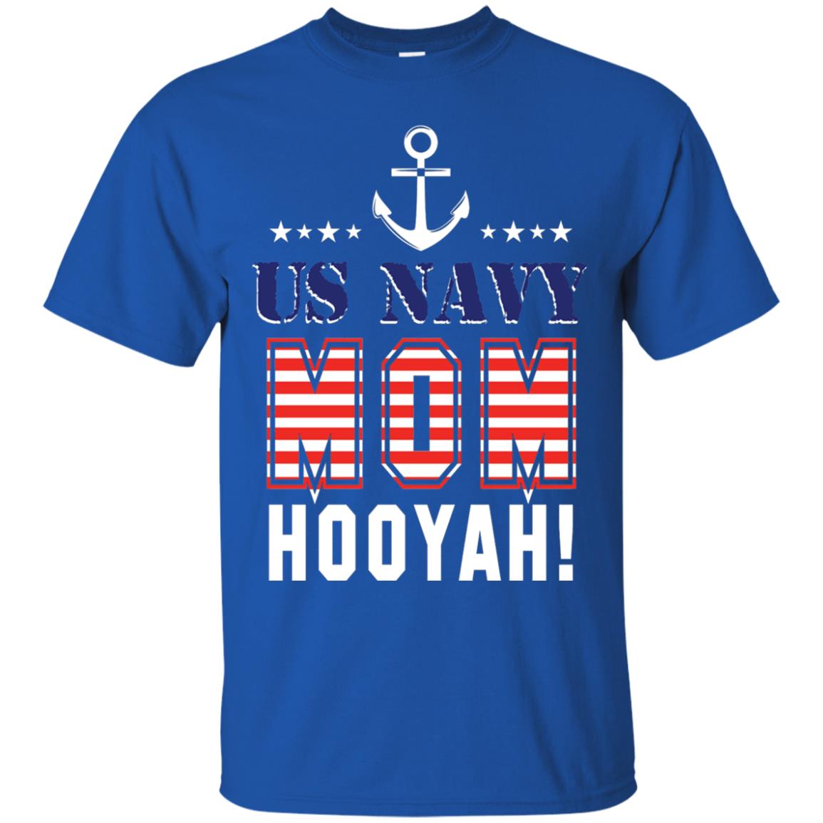 Us Navy Mom Hooyah Shirt Royal