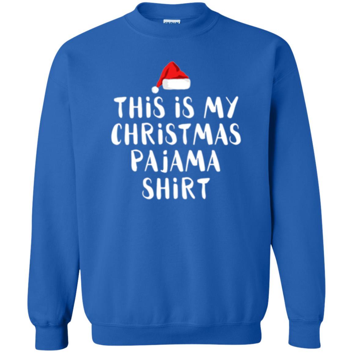 Christmas T-shirt This Is My Christmas Pajama Royal