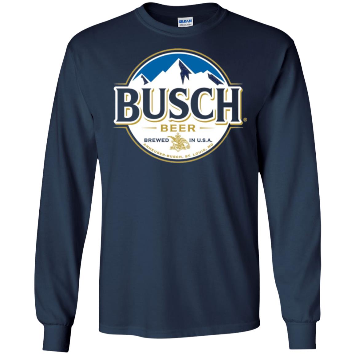 Beer Lovers T-shirt Busch Beer Navy