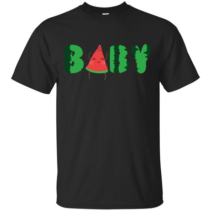 Baby Watermelon Funny Summer Melon Fruit Shirt For Baby Kids Black