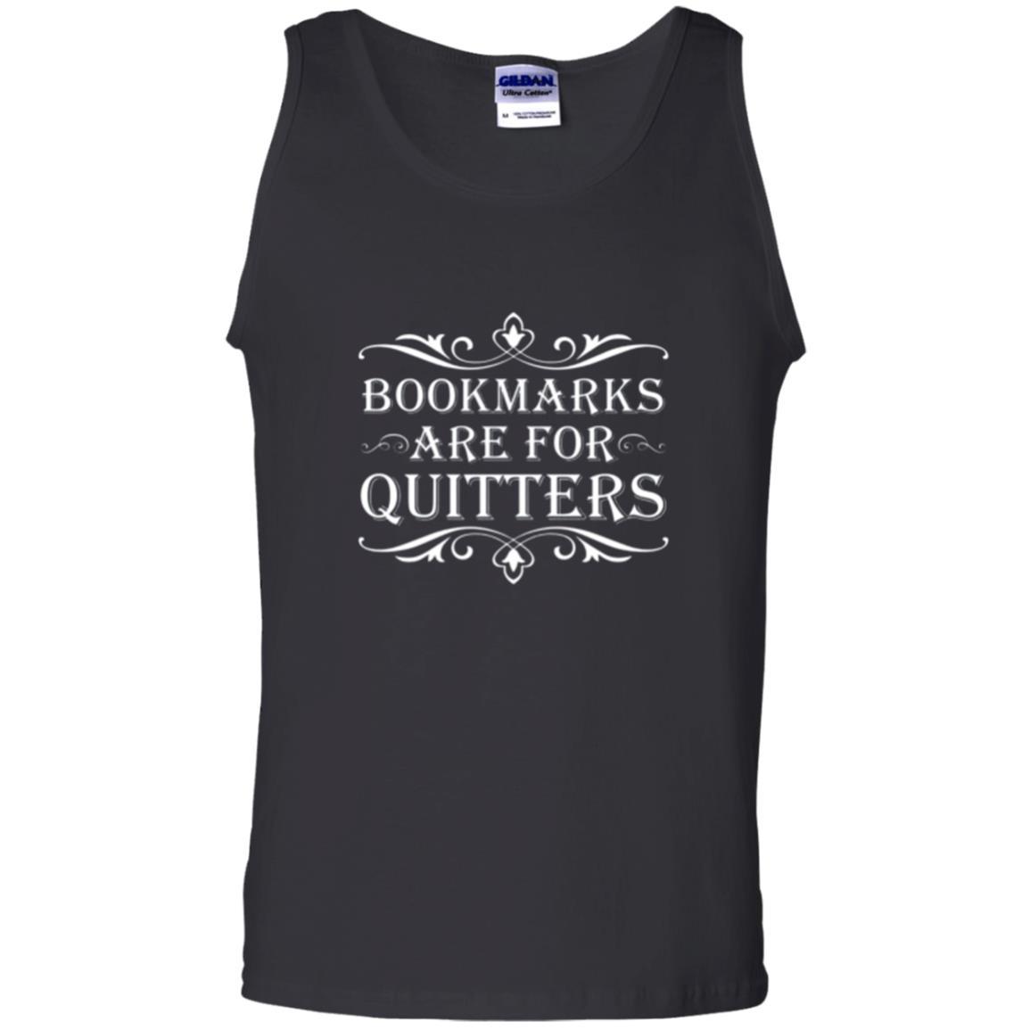 Bookworm T-shirt Bookmarks Are For Quitters Black