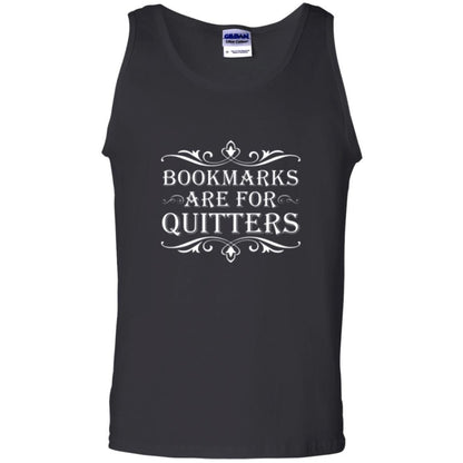 Bookworm T-shirt Bookmarks Are For Quitters Black