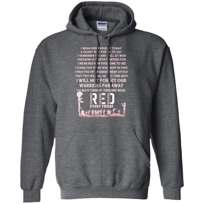 Red Friday Military T-shirt Wear Red Friday Dark Heather