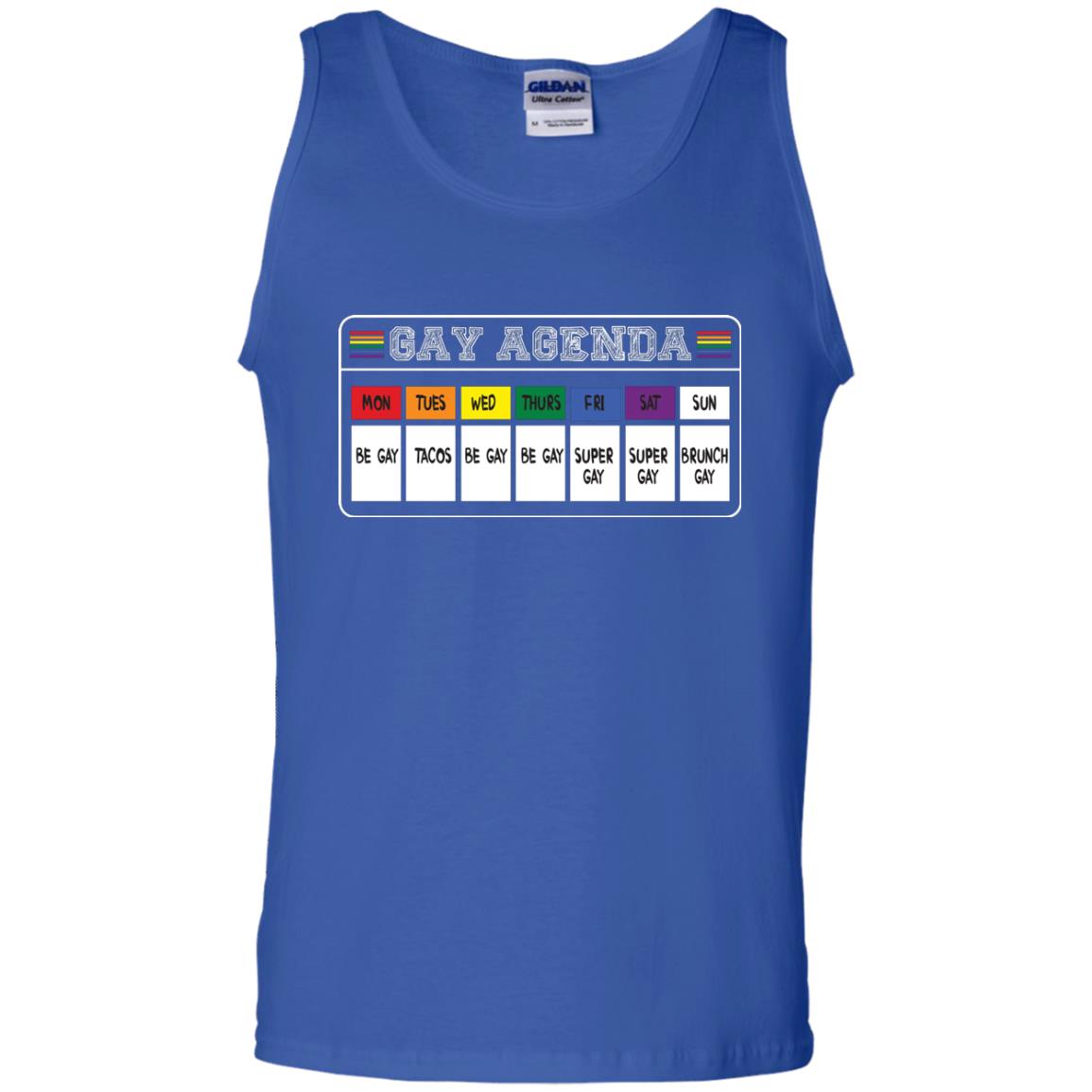 Gay Agenda Funny Lgbt T-shirt Royal