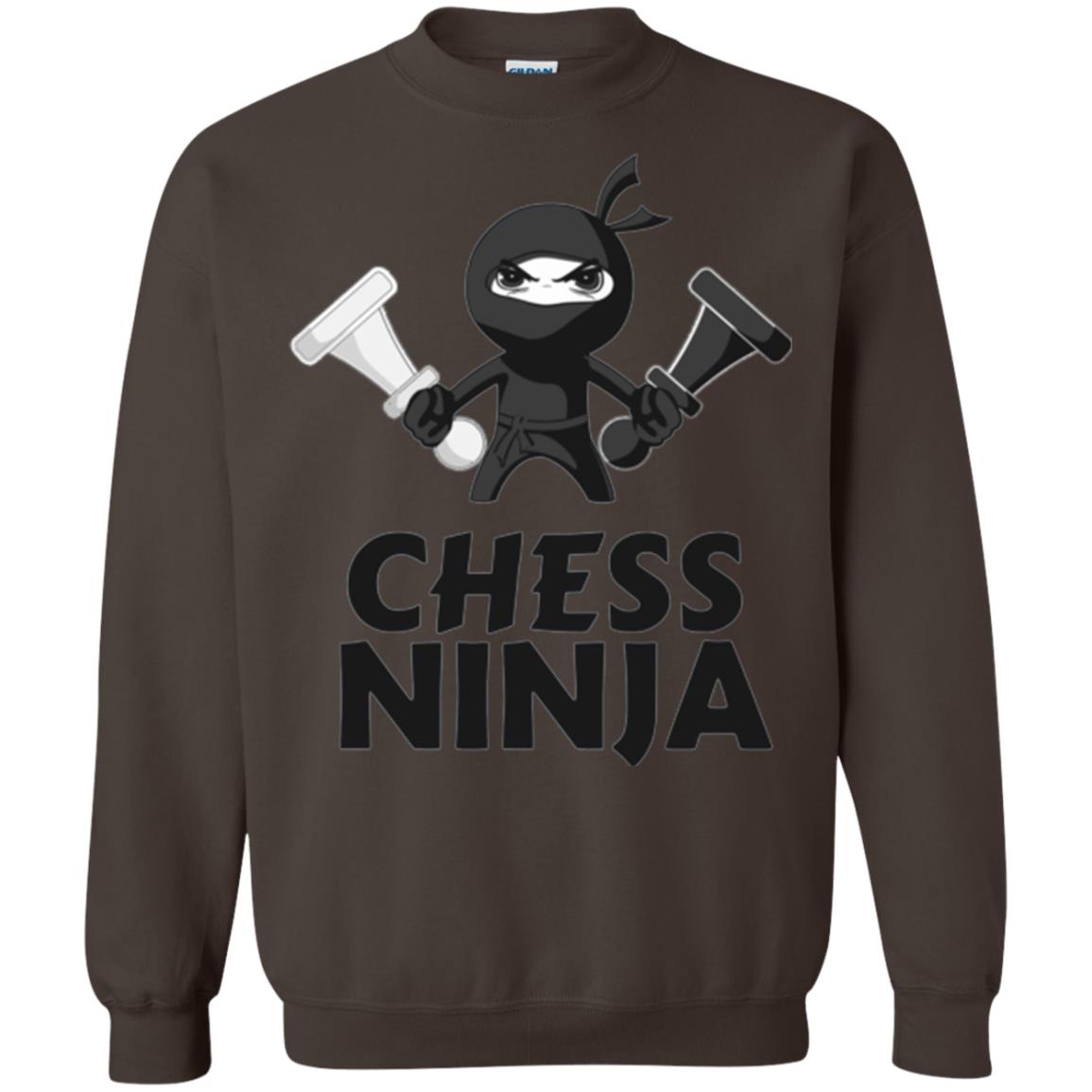 Funny Chess Ninja T-shirt Dark Chocolate