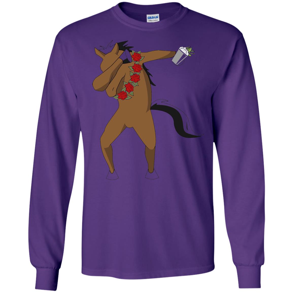 Derby Party 2018 Funny Dabbing Horse Shirt Purple