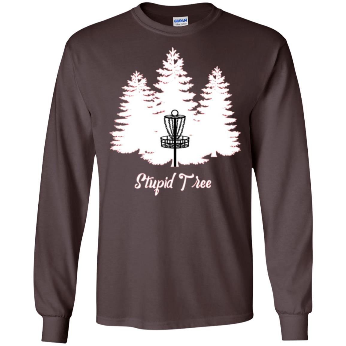 Disc Golf T-shirt Stupid Tree Dark Chocolate