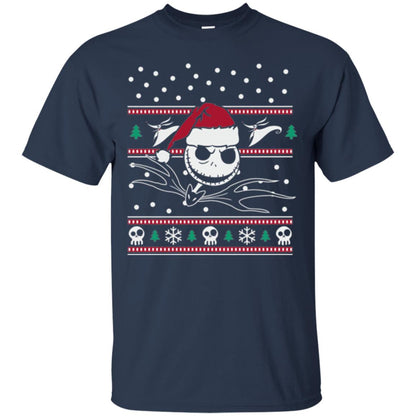 Disney Nightmare Before Christmas Holiday Christmas T-shirt Navy