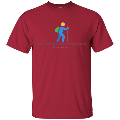 Hiking Lovers T-shirt Get Your Boots On Cardinal