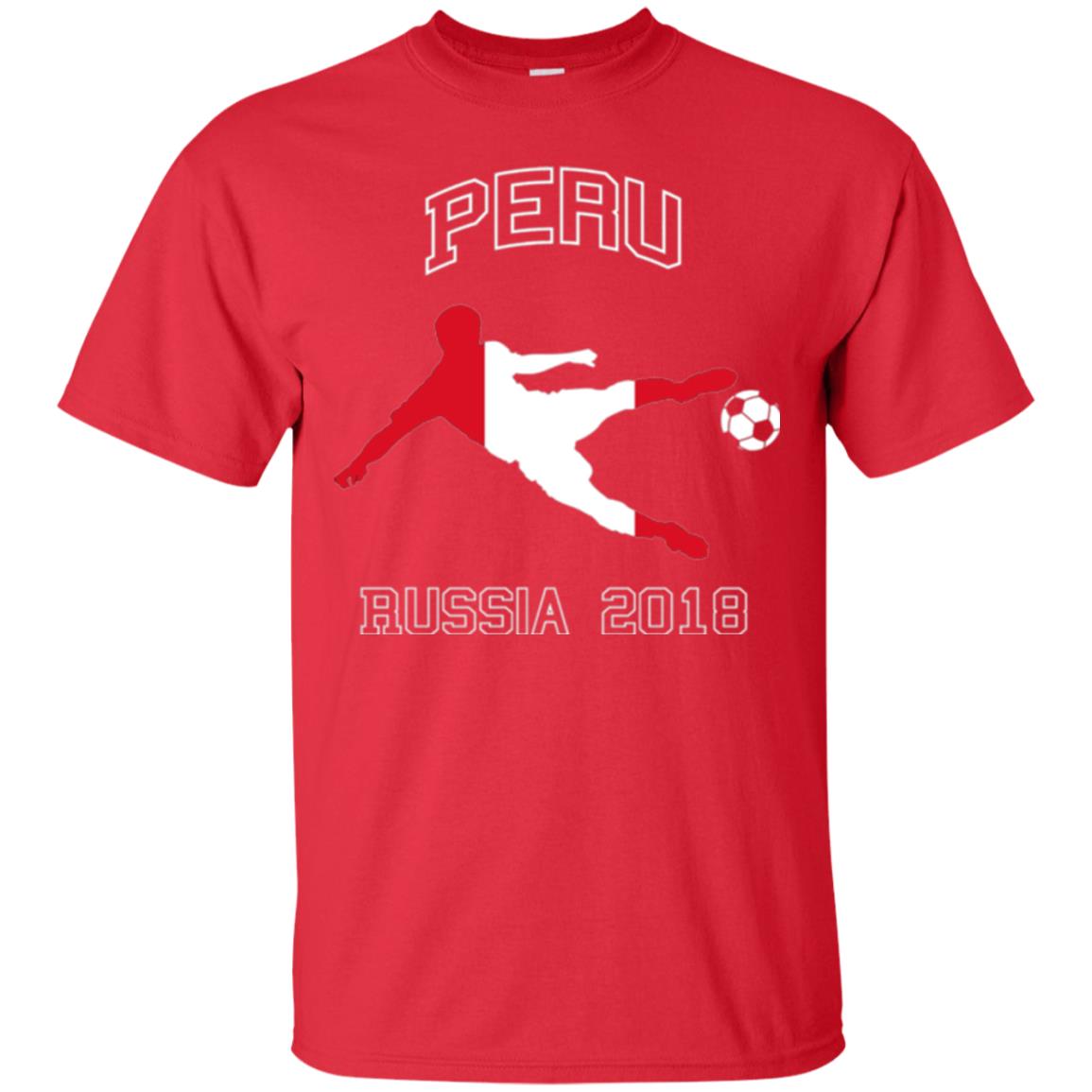 Soccer Lovers T-shirt Peru Russia In 2018 Red