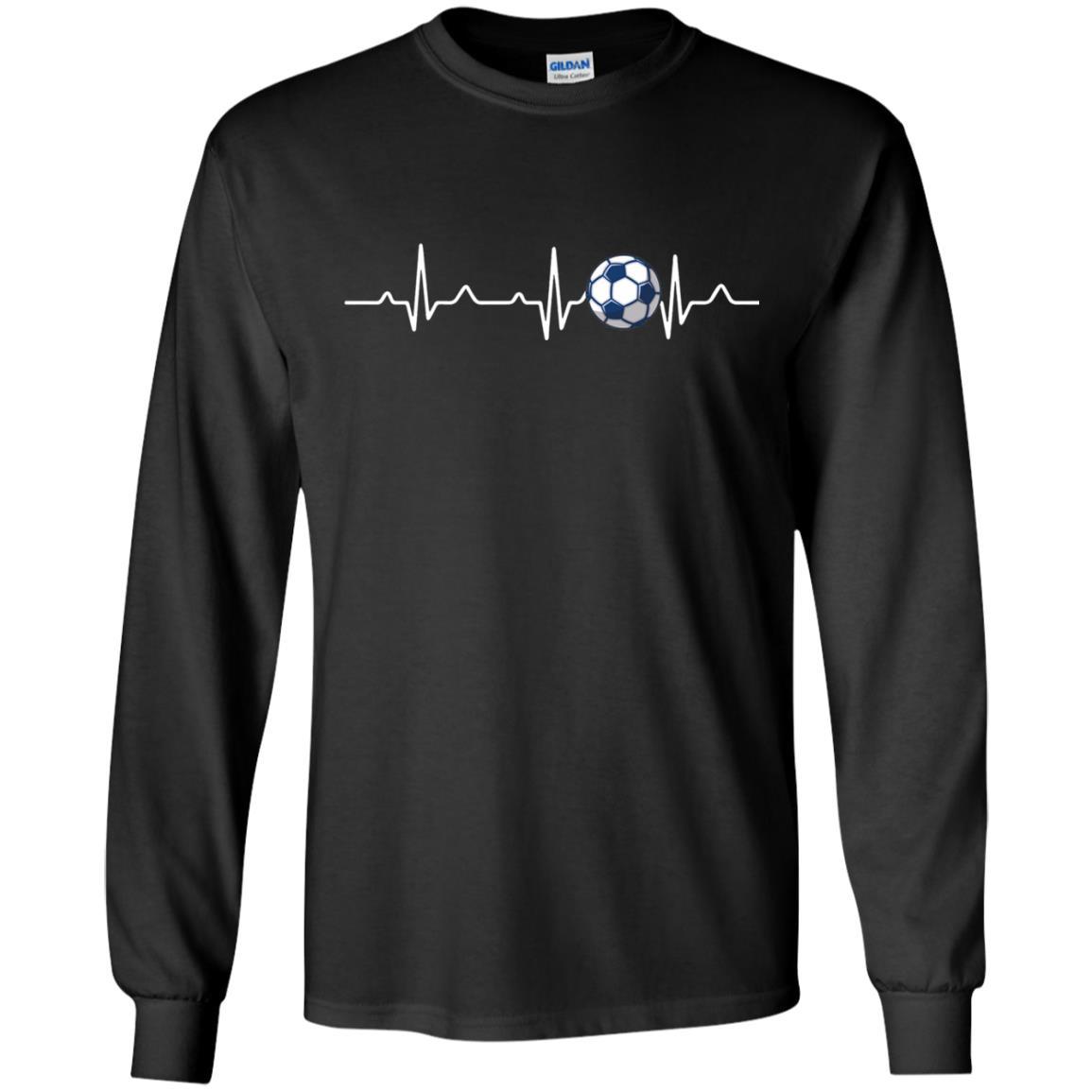 Heartbeat Soccer Lover T-shirt Black