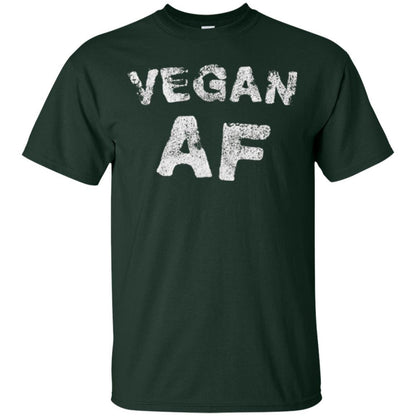 Vegetarian T-shirt Vintage Vegan Af T-shirt Forest Green