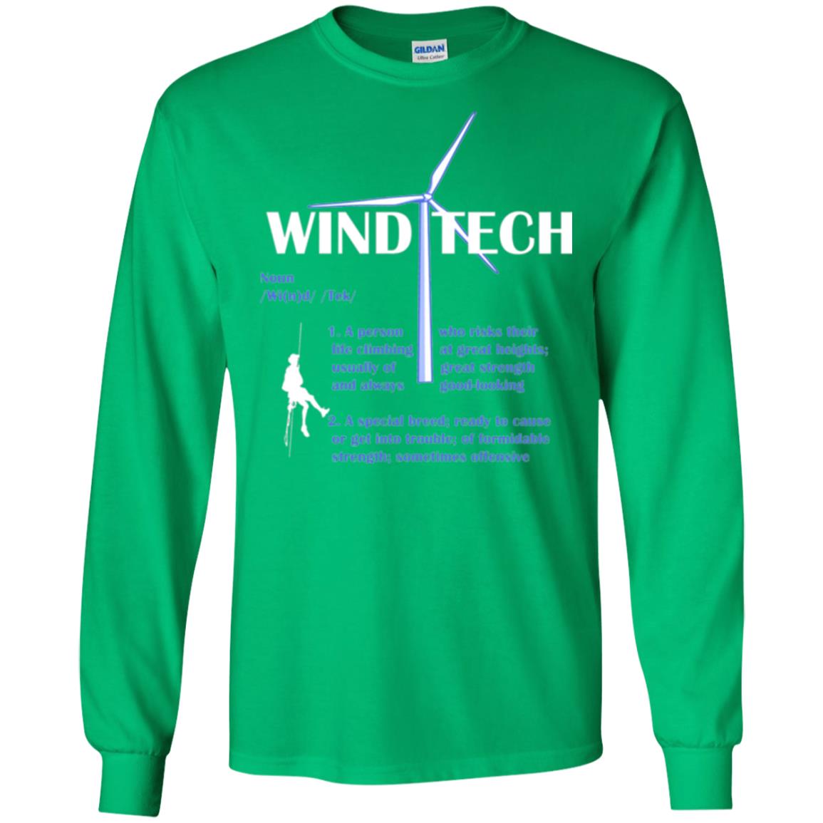 Wind Tech Definition T-shirt Irish Green