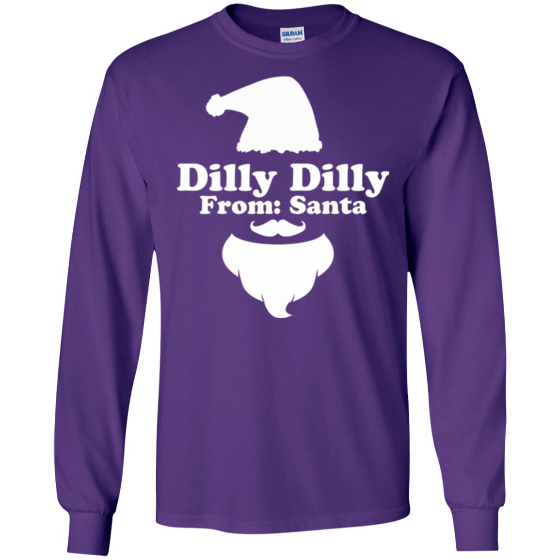 Christmas T-shirt Dilly Dilly From Santa Purple