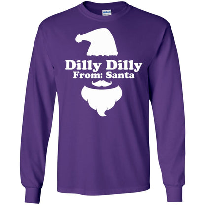Christmas T-shirt Dilly Dilly From Santa Purple