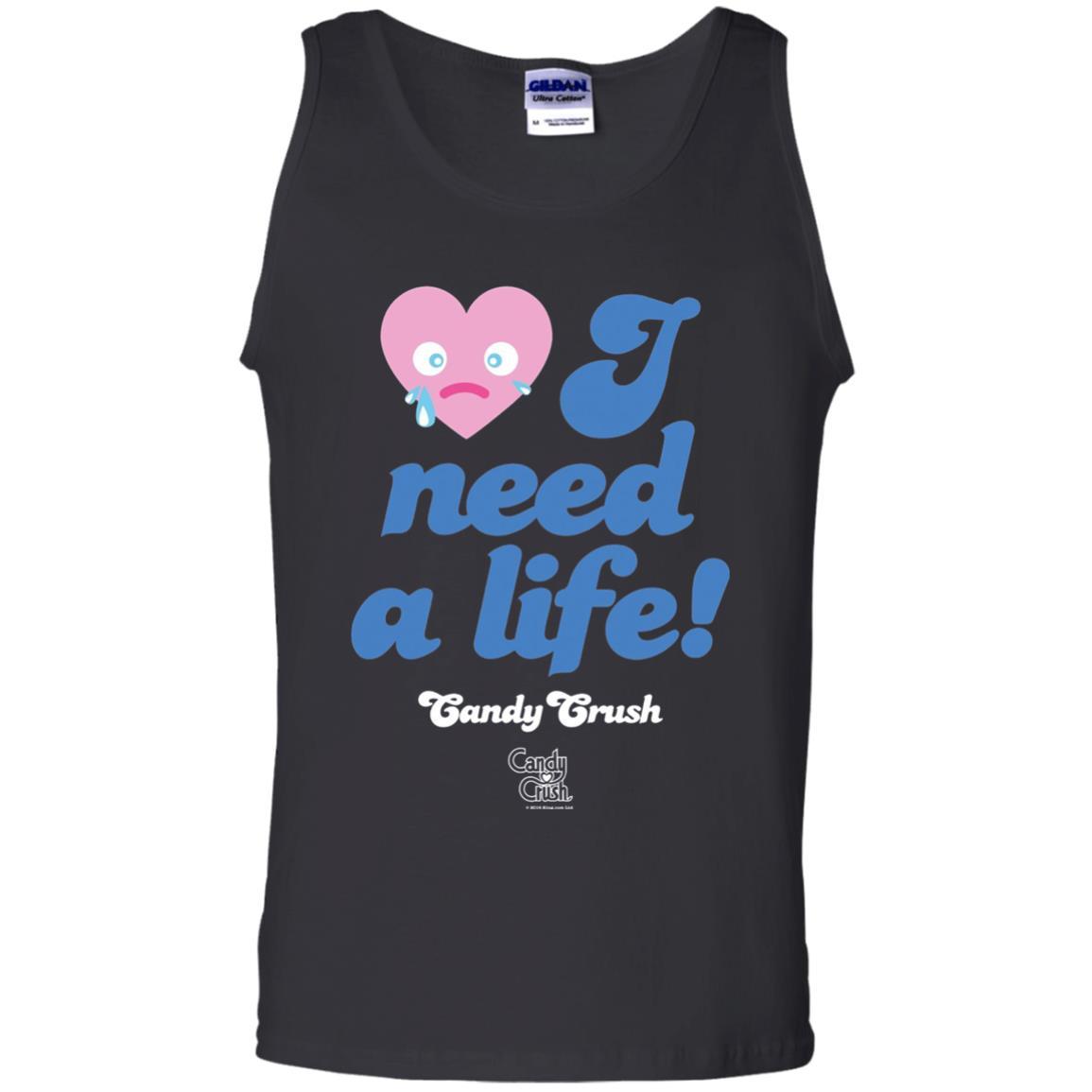 Gamer T-shirt I Need A Life T-shirt Black
