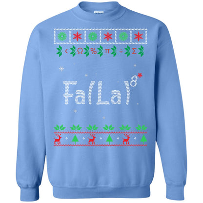 Fa La La La Mathematics X-mas Gift Shirt Carolina Blue