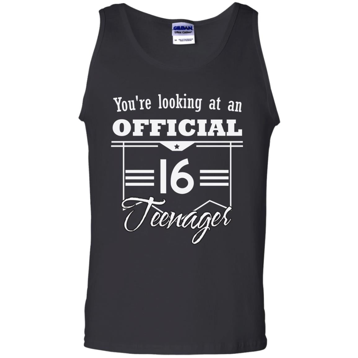 You're Looking At An Official 16 Teenager 16th Birthday Shirt Black