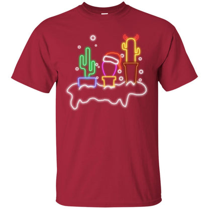 Cactus Merry X-mas Gift Shirt Cardinal