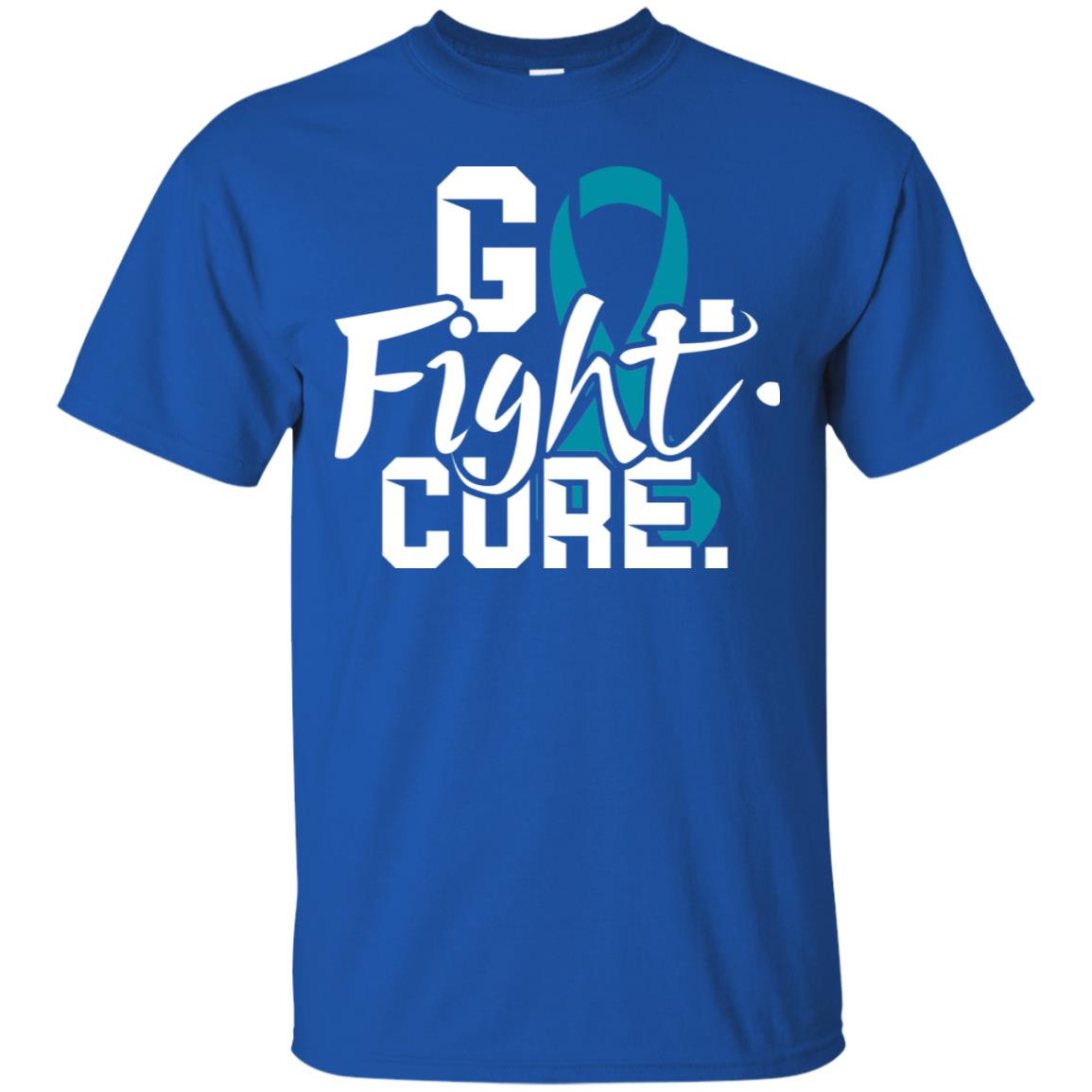 Prostate Awareness Go Fight Cure Blue Ribbon Stars Shirt Royal