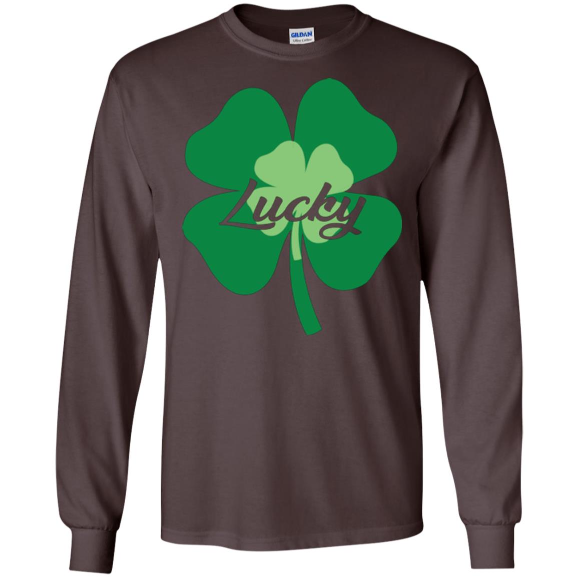 Saint Patrick's Day T-shirt Lucky Leprechaun Dark Chocolate