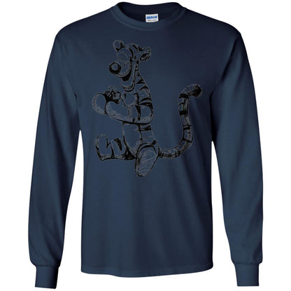 Movie T-shirt Tigger Sketch Navy