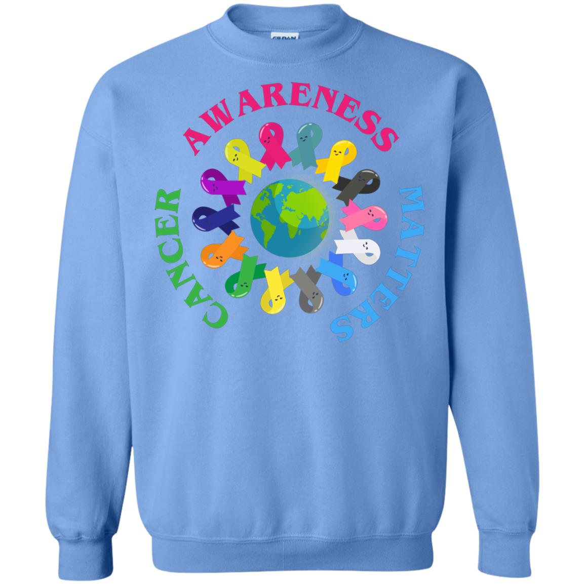All Cancer Ribbons For All Cancer Awareness T-shirt Carolina Blue