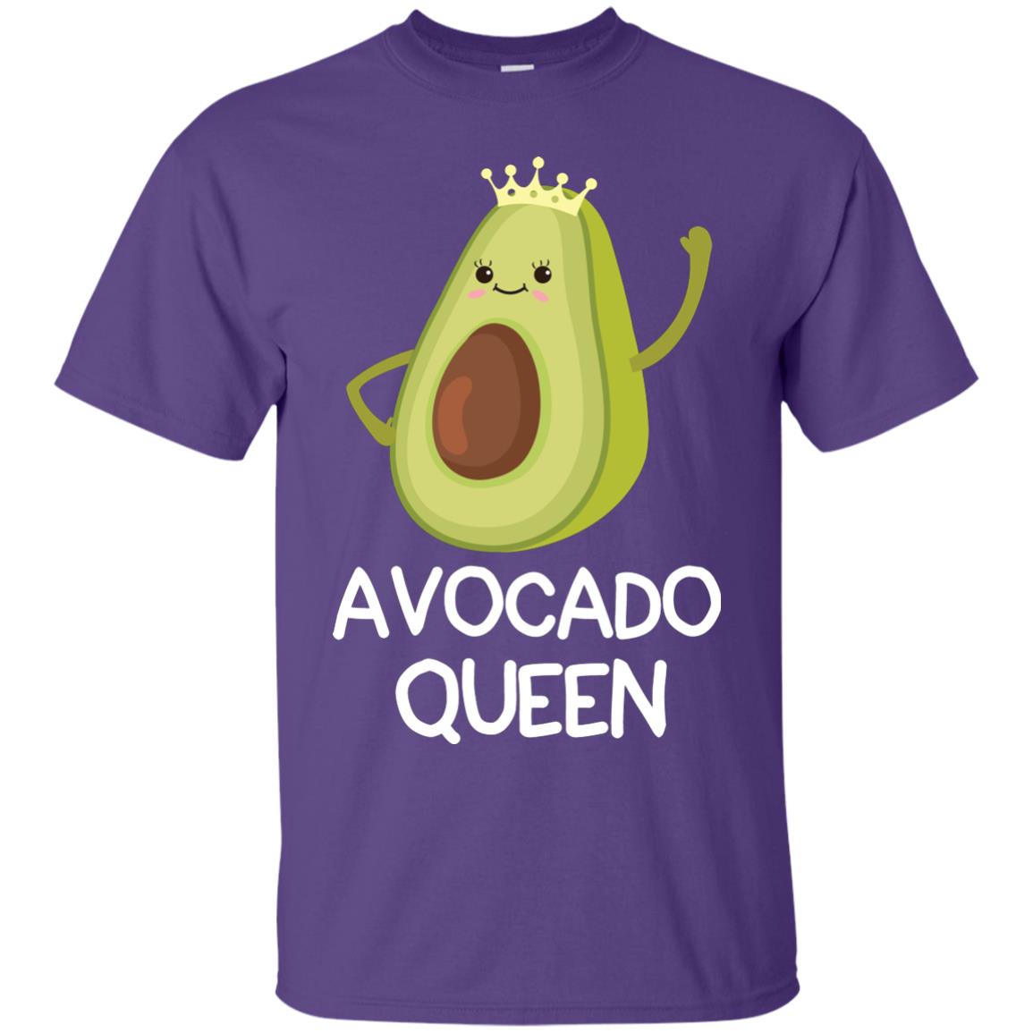 Avocado Queen Vegetarian Shirt For Girls Purple