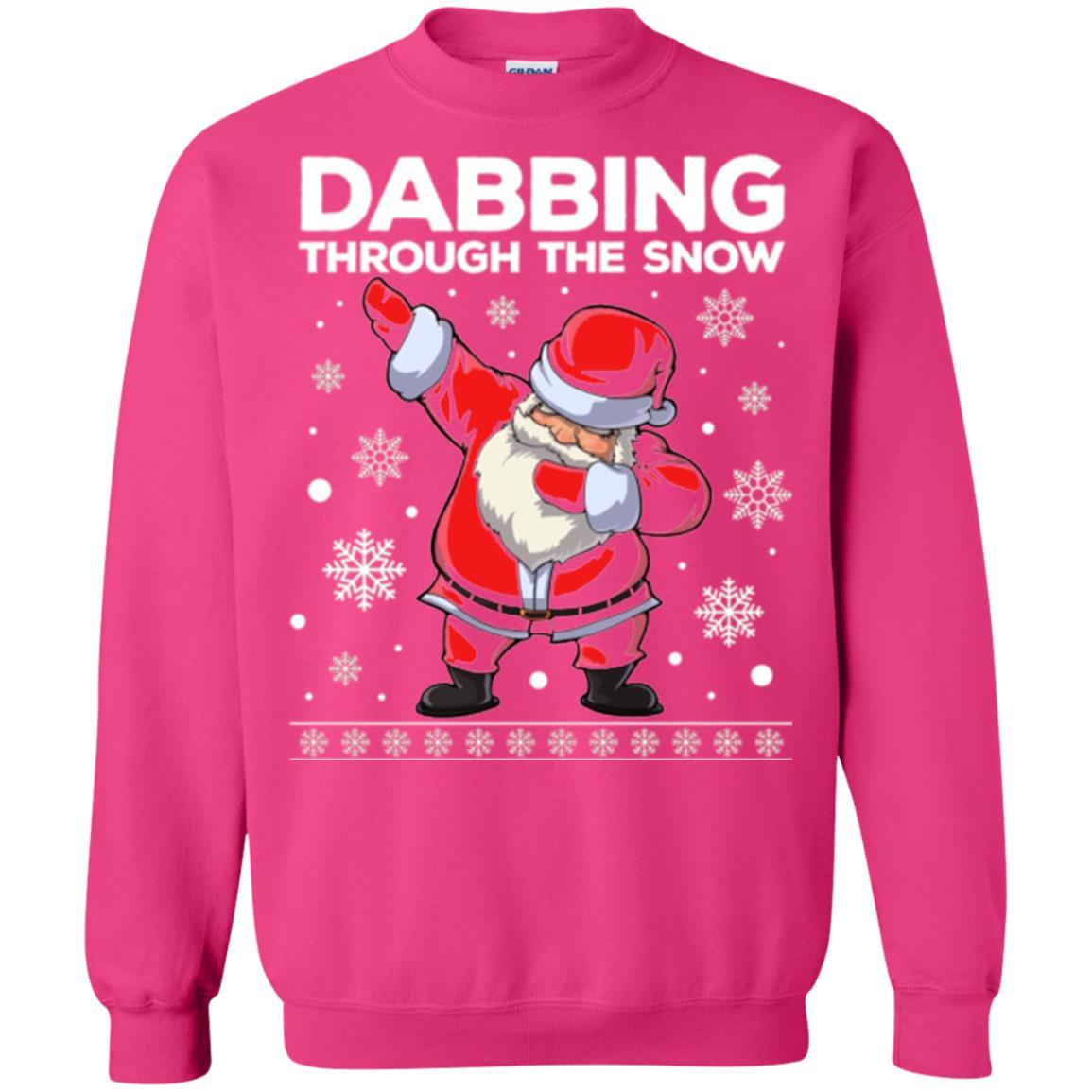 Christmas T-shirt Dabbing Through The Snow T-shirt Heliconia