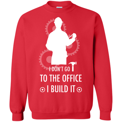Engineer T-shirt I Don't Go To The Office I Build It Red
