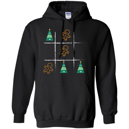 Christmas T-shirt Tic Tac Toe Board Game Black