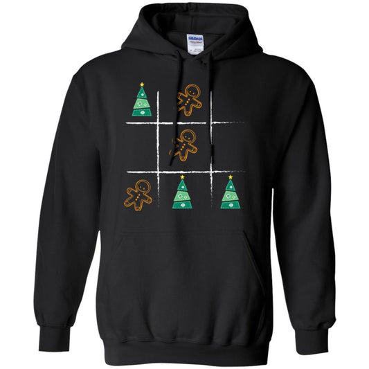 Christmas T-shirt Tic Tac Toe Board Game Black