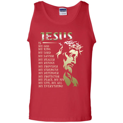 Jesus Is My God My King My Lord My Savior My Healer Shirt Red