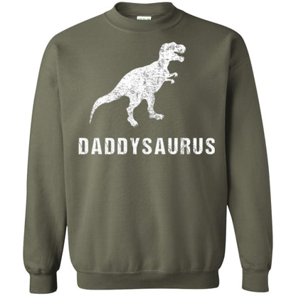 Dad T-shirt Daddysaurus Military Green