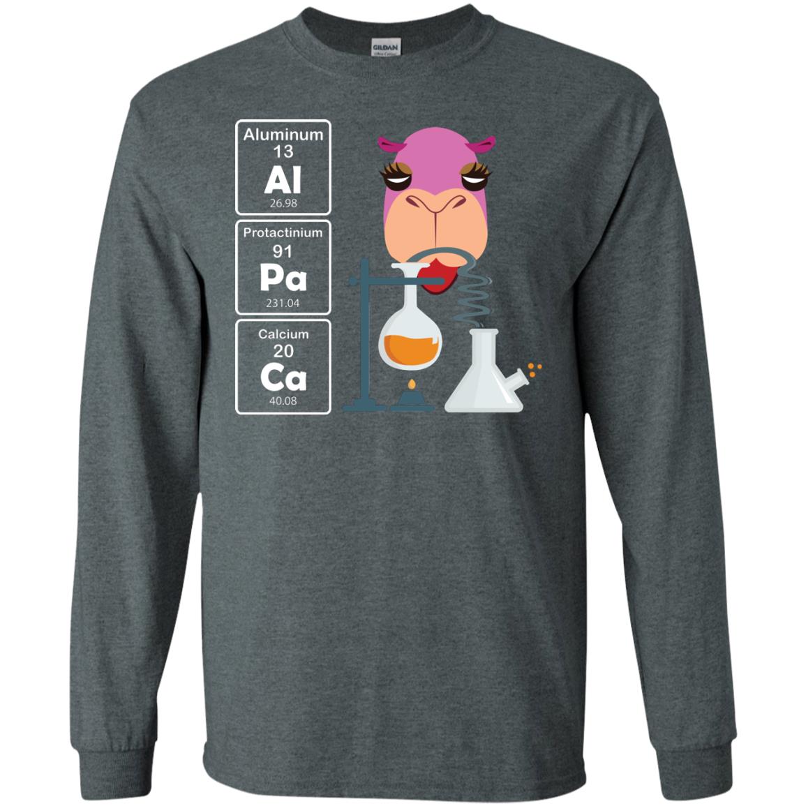 Al-pa-ca Funny Element Chemistry Alpaca Lover Shirt Dark Heather