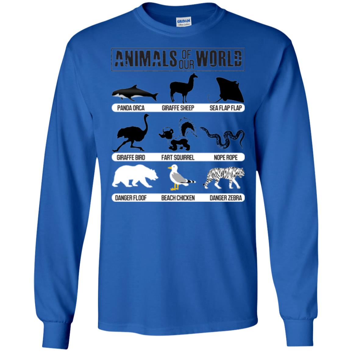 Save Animals Of Our World T-shirt Royal