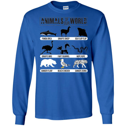 Save Animals Of Our World T-shirt Royal