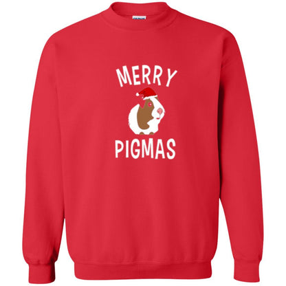 Guinea Pig Lover T-shirt Merry Christmas Pigmas Red