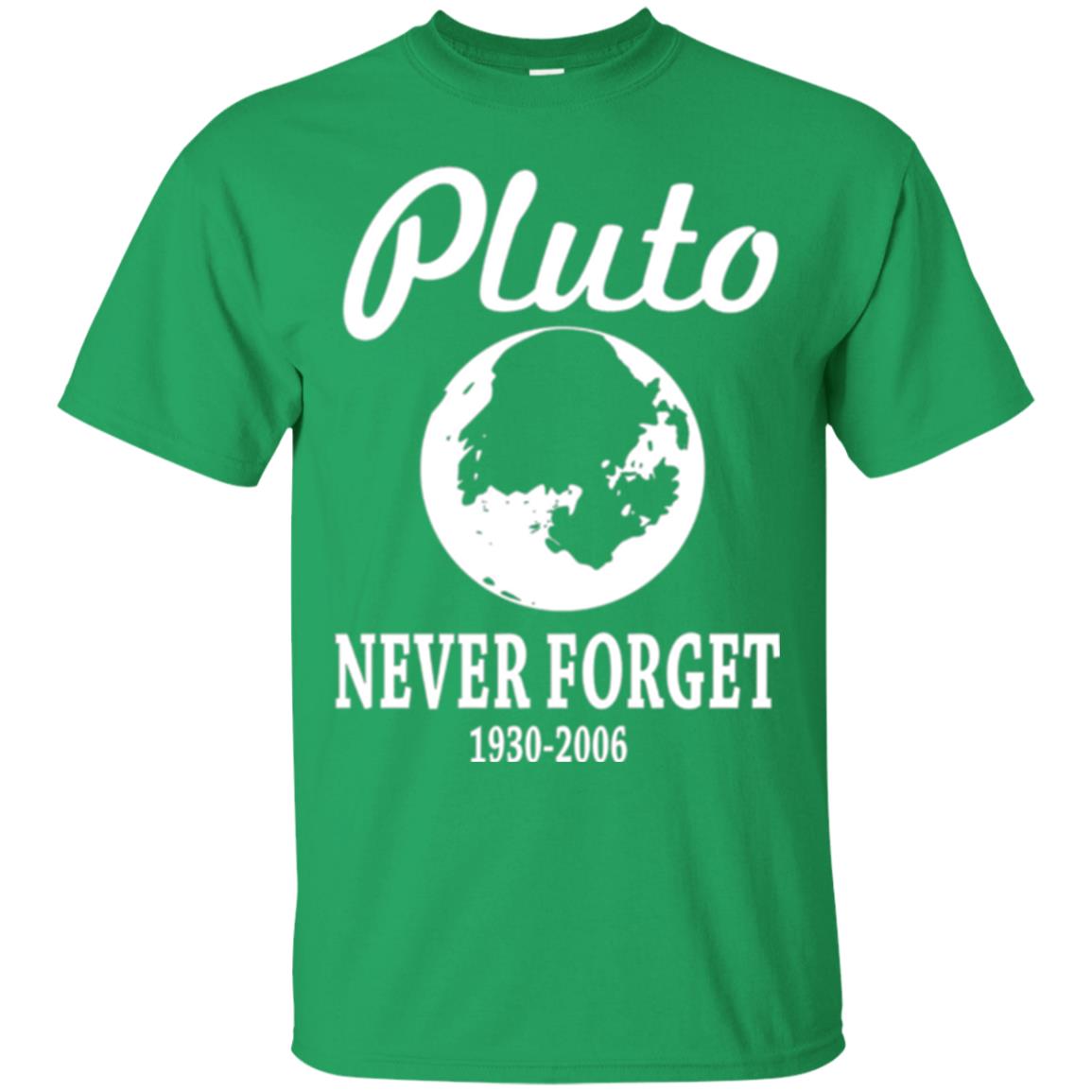 Pluto Never Forget T-shirt Irish Green