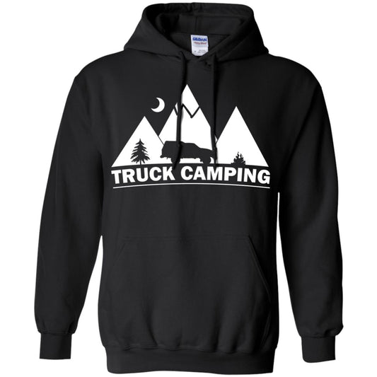 Truck Camping Night Landscape And Adventures T-shirt Black