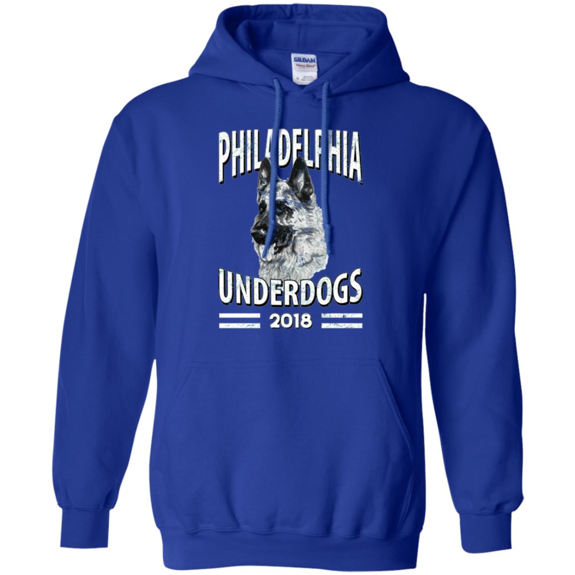 Dog Lover T-shirt Philadelphia Underdogs 2018 T-shirt Royal